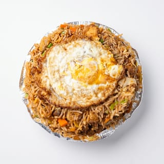 Chicken Schezwan Triple Fried Rice
