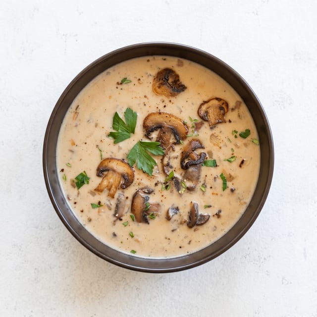 Creamy Mushroom Soup.