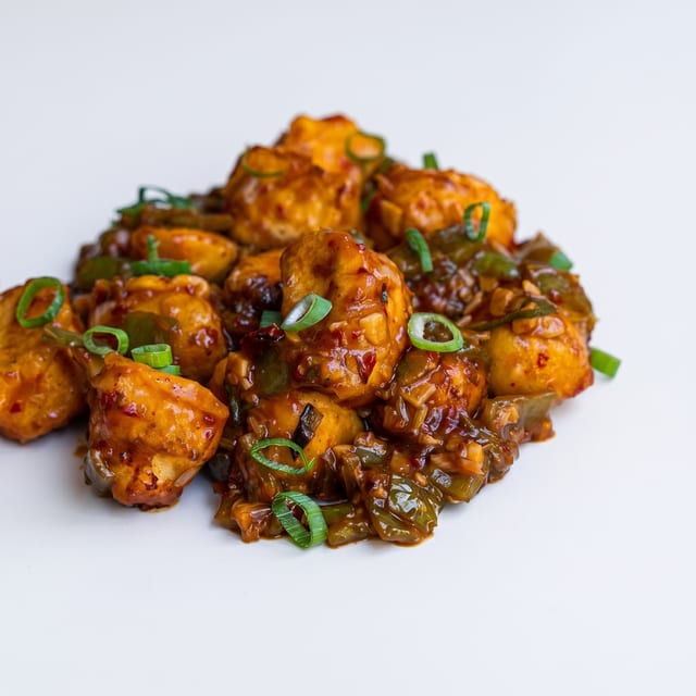 Paneer Manchurian.